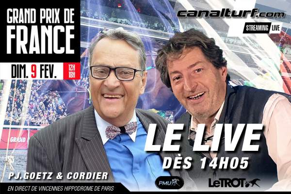 Emission Live Grand Prix De France 2020 PJ. Goetz et D. Cordier