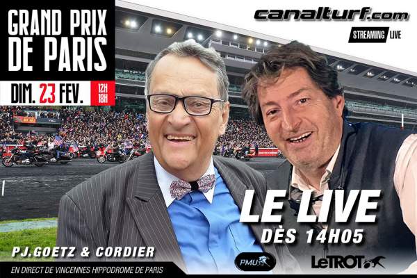 Le Live Du Grand Prix De Paris 2020 Dominique Cordier et PJ. Goetz
