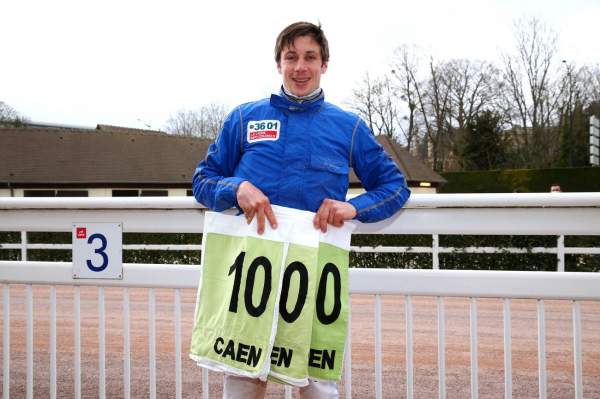Mathieu Mottier 1000e victoire, hippodrome de Caen