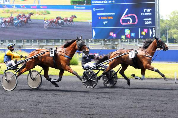 Face Time Arrivée PMU Quinté+ Prix du Dauphiné 2021 à Vincennes