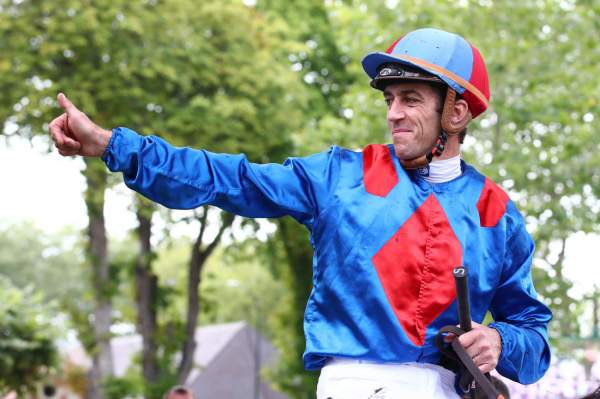 Christophe Soumillon SRIFANELOGREEN, Arrivée Quinté+ PMU Prix de Barneville à Deauville