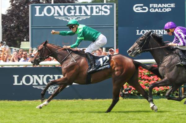 Gezora arrivée pmu Prix de Diane Longines (Gr.1) 2025 Hippodrome de Chantilly