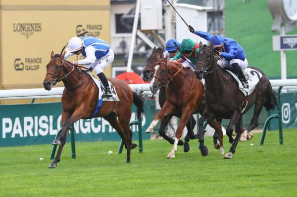 Nighttime Arrivée du Prix La Rochette2025, Hippodrome de ParisLongchamp