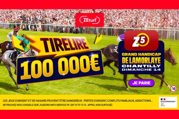 Zeturf Tirelire 100.000 euros