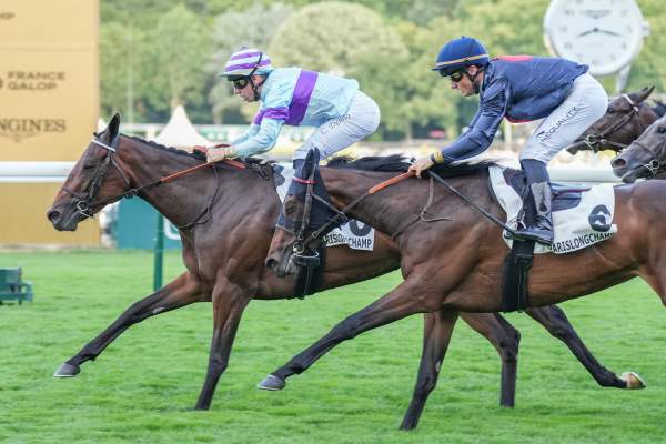 Melusine Du Houley Arrivée Quinté+ pmu Prix de la Garden party à ParisLongchamp