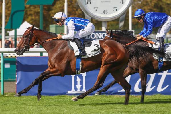 Anakova Arrivée PMU Prix Bertrand de Tarragon - Fonds Européen de l'Elevage à Chantilly